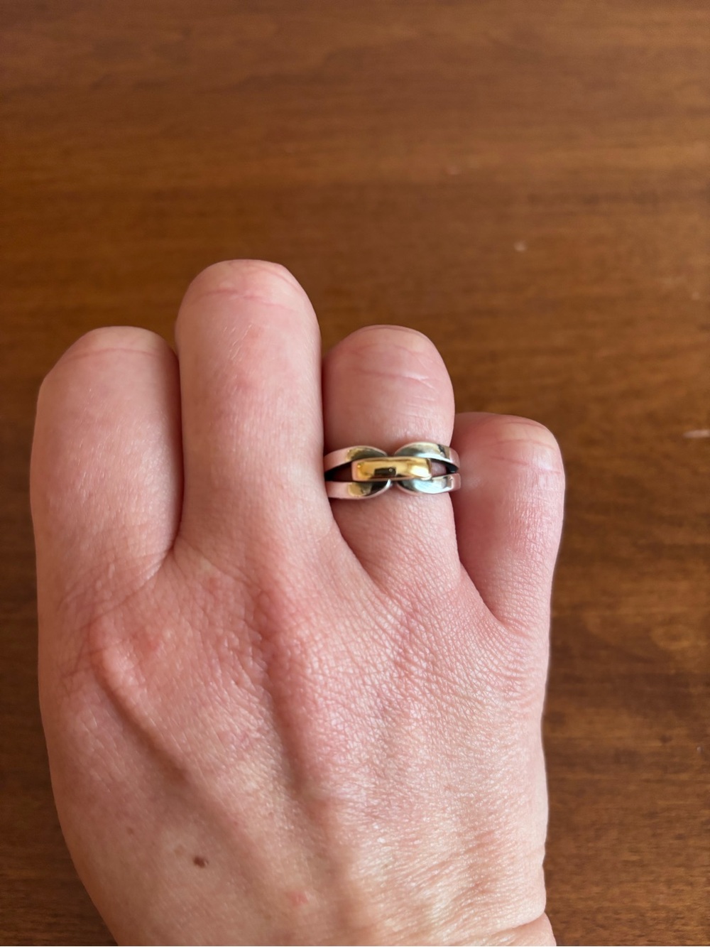 James Avery Two-Tone Ring – Gold and Silver - 6.5